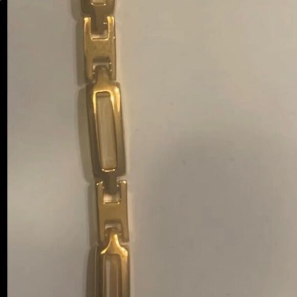 Vintage Napier Gold Tone Chain Bracelet 7" Wrist - Picture 5 of 5